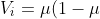 V_{i}=\mu(1-\mu)